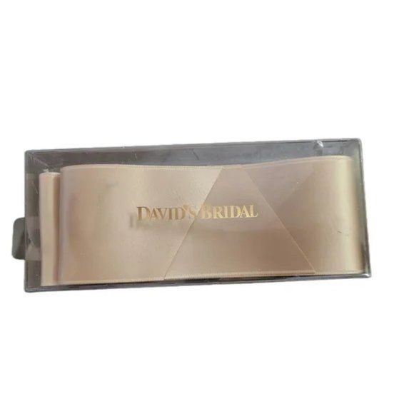 David's Bridal Ribbon Sash Champagne NIB - Picture 1 of 3
